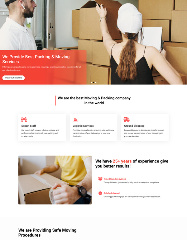 InTime – Home template screenshot