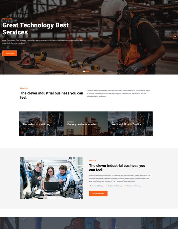 Metal – Home template screenshot