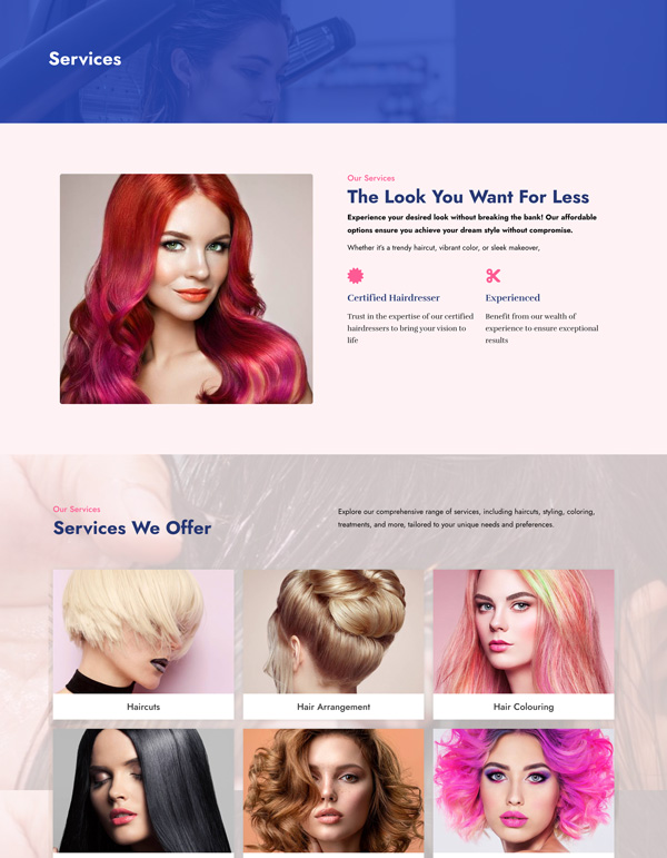 Natural Beauty – Services template screenshot