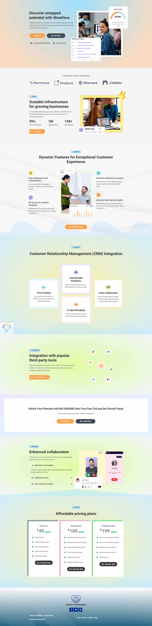 Business Agency – Home template screenshot