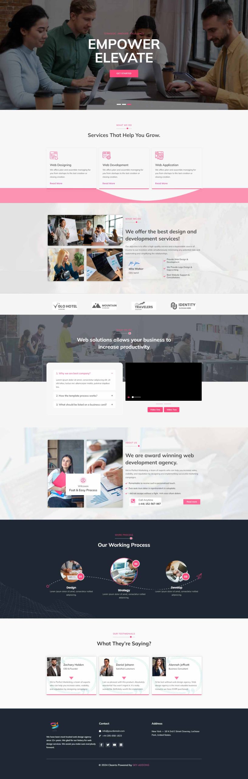 Creative Thinker – Home template screenshot