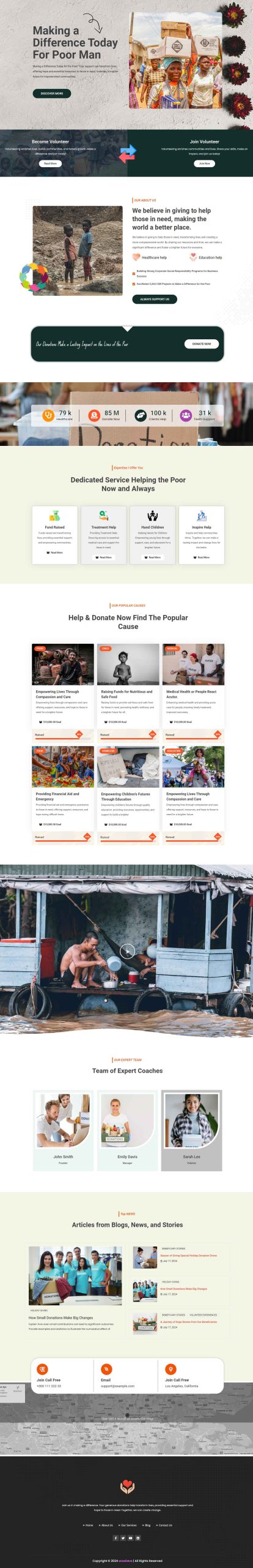 Donation template screenshot