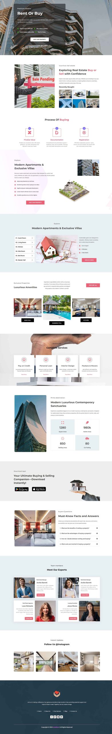 Property Business template screenshot