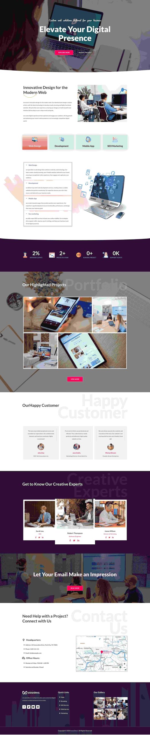 Web Agency template screenshot